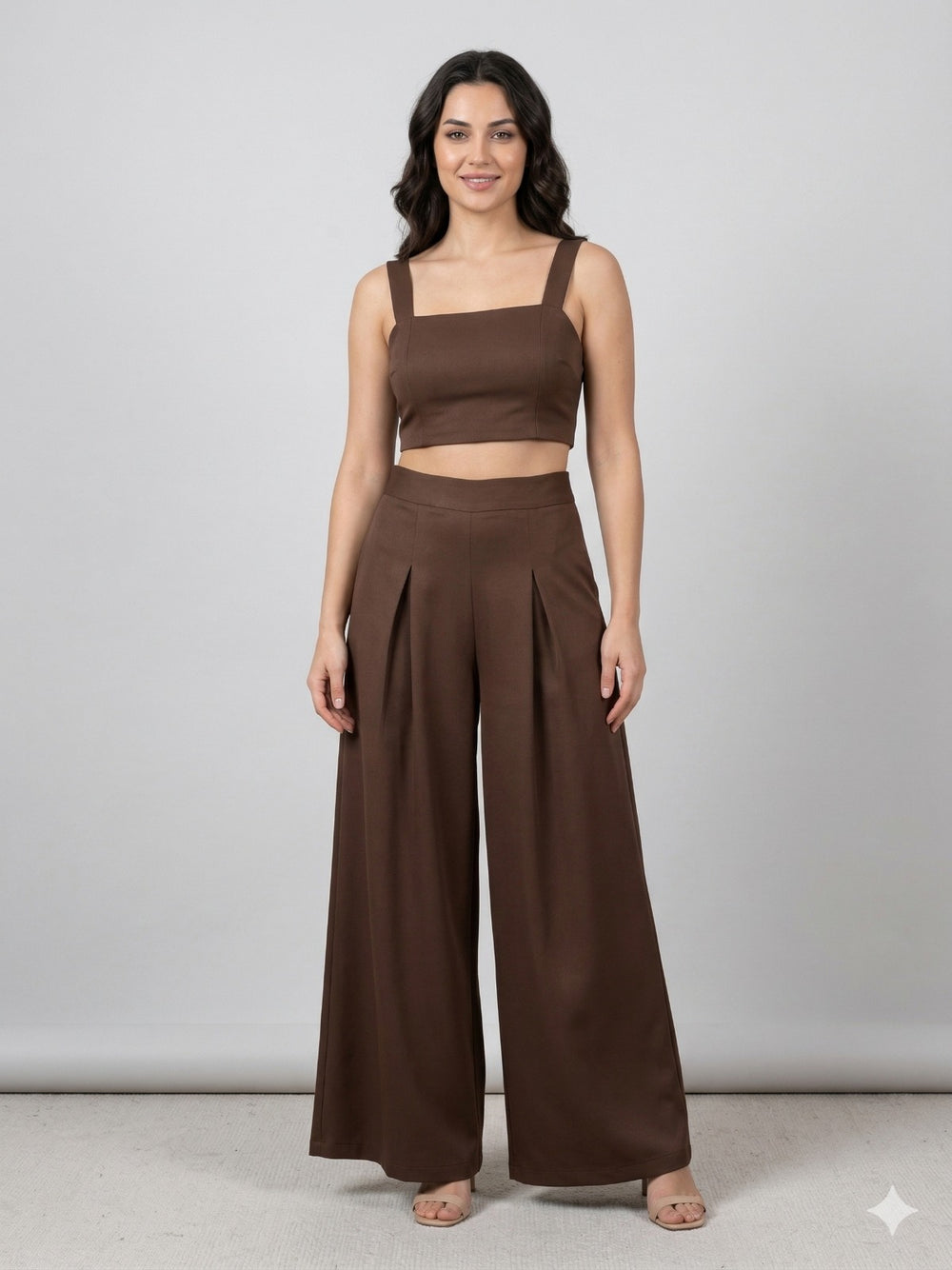 MODAİLGİ Saten Bol Paça Pantolon 40124