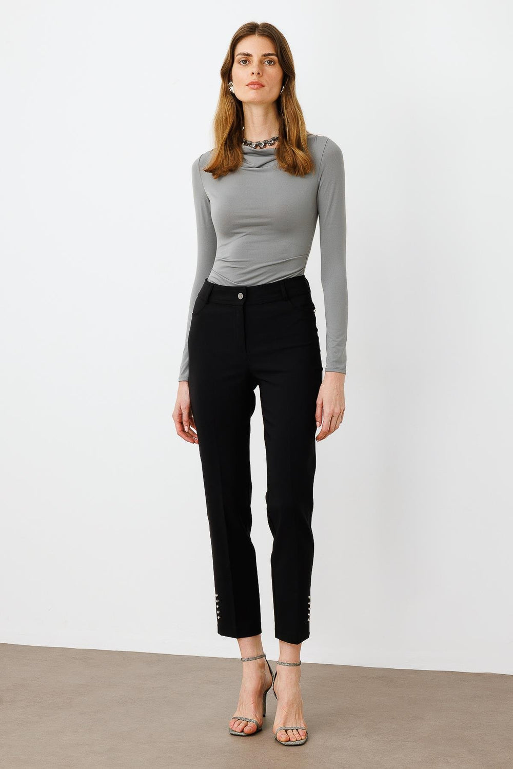 MODAİLGİ Rivet Taşlı Dar Paça Pantolon  4519