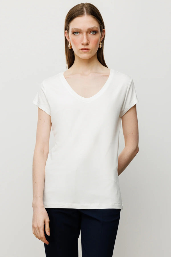 ON TRİKO V Yaka Basic T-Shirt  51305