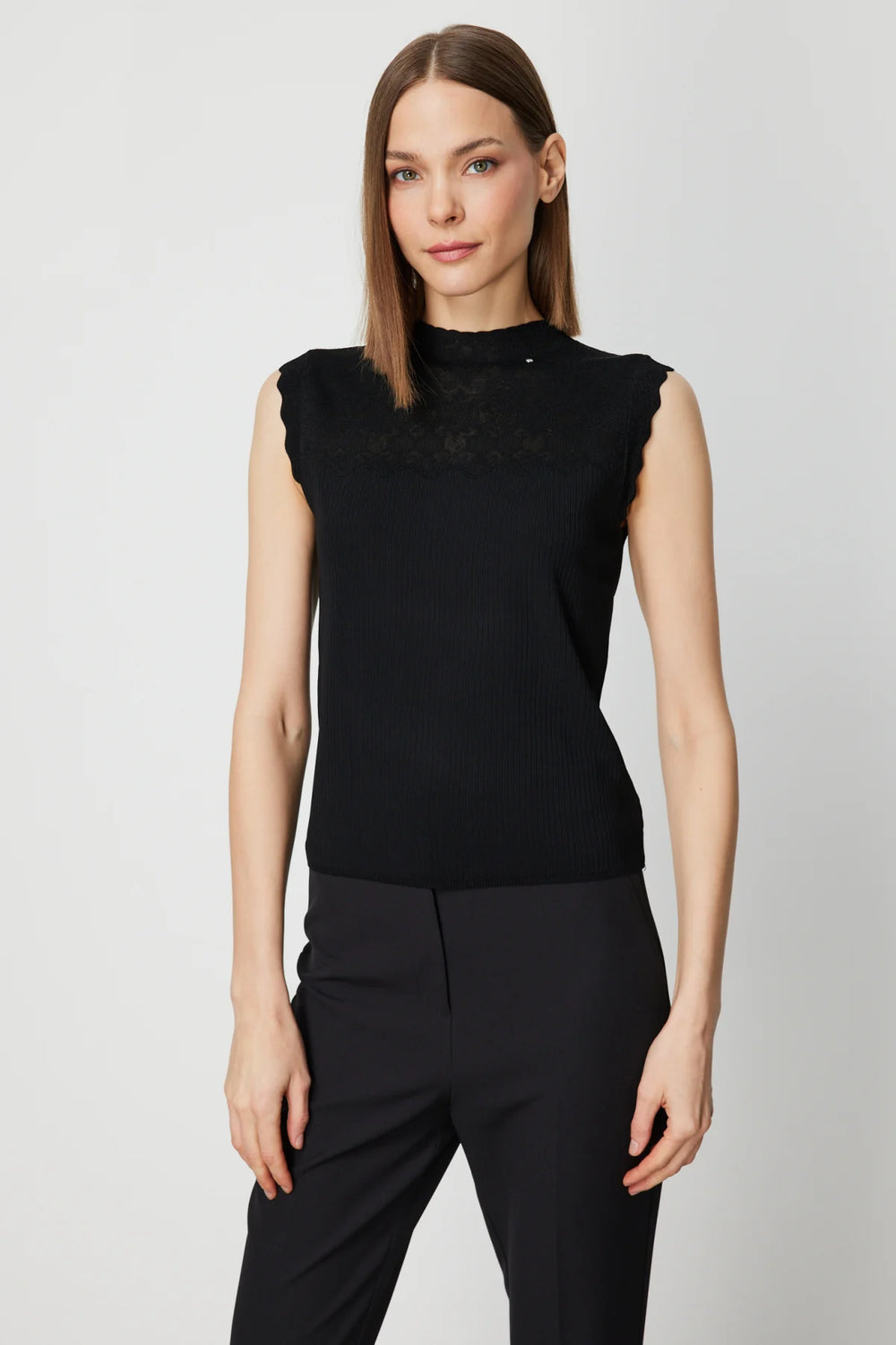 ON TRİKO Fitilli Kolsuz Bluz 60441