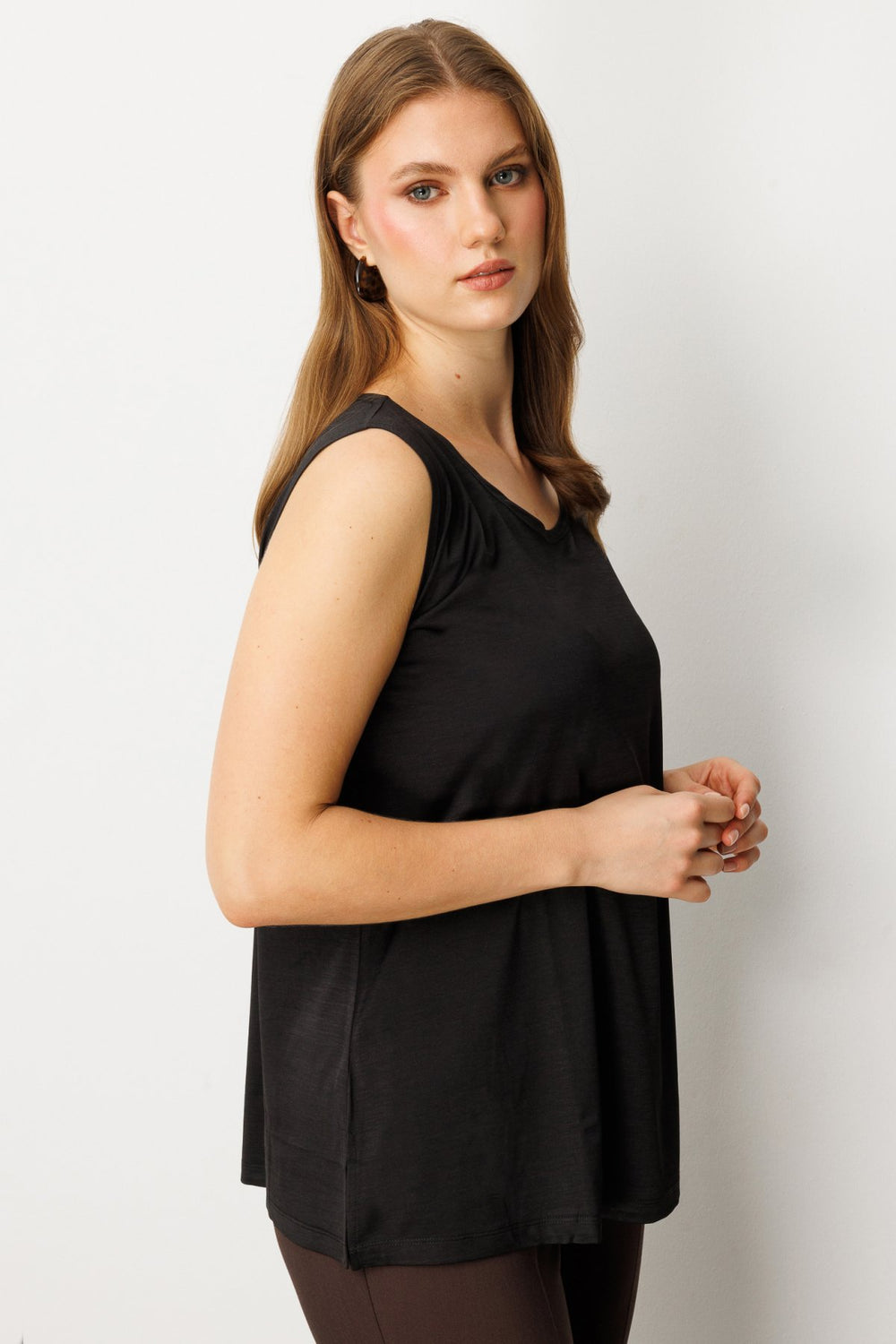 ON TRİKO Kolsuz Basic Bluz 61310-26k