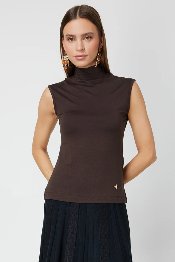 ON TRİKO Dik Yaka Kolsuz Basic Bluz 61432-26k