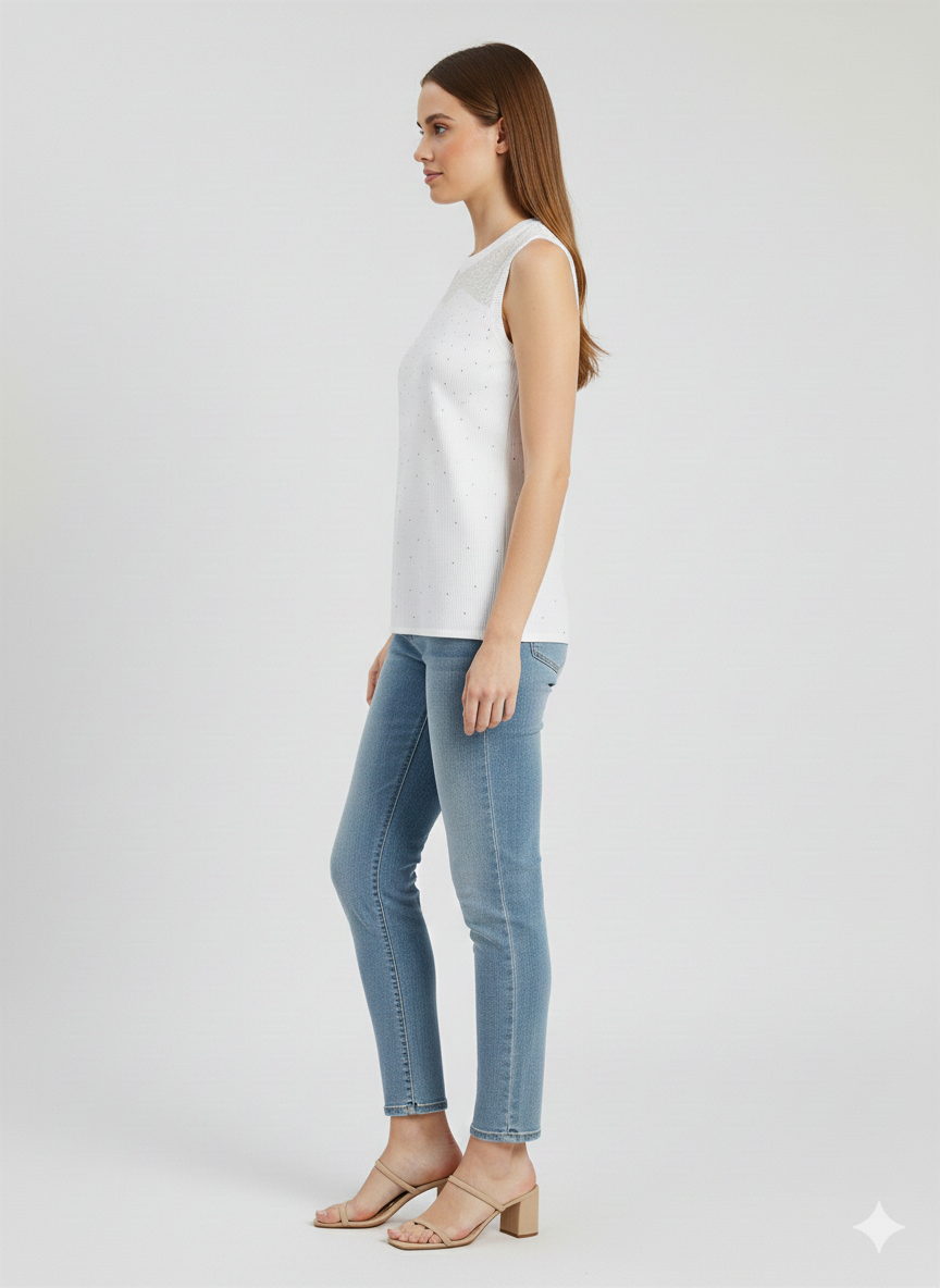 ON TRİKO Taşlı Bluz 70354