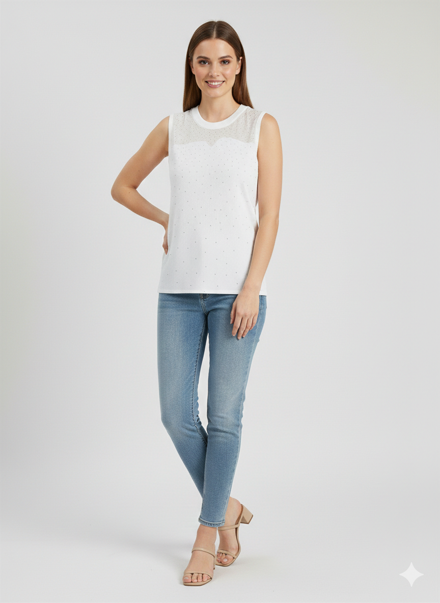 ON TRİKO Taşlı Bluz 70354