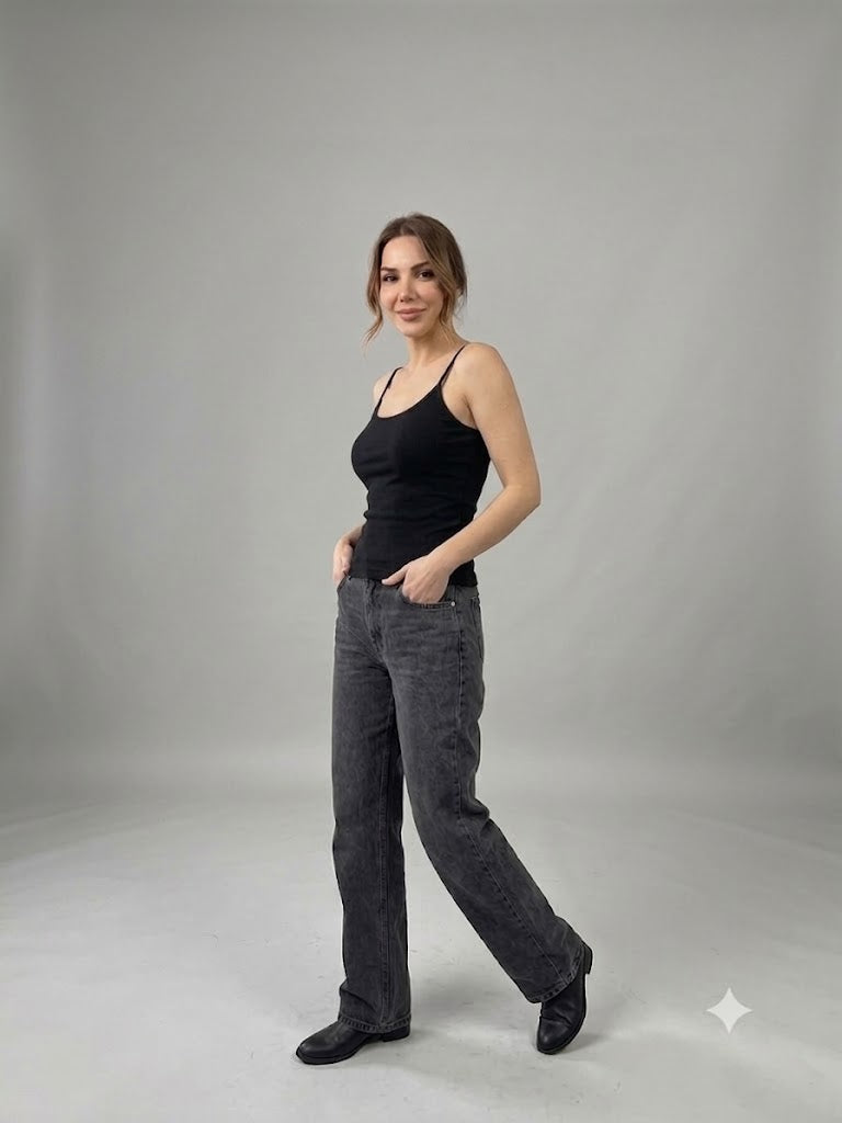 ON TRİKO İp Askılı Basic Bluz 71566
