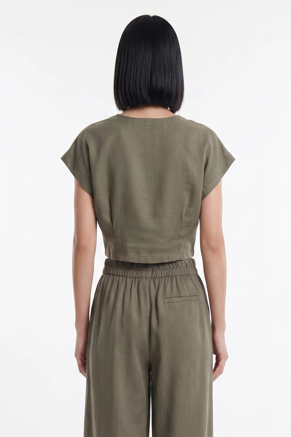 ON TRİKO Pile Detaylı Crop Blu 74448