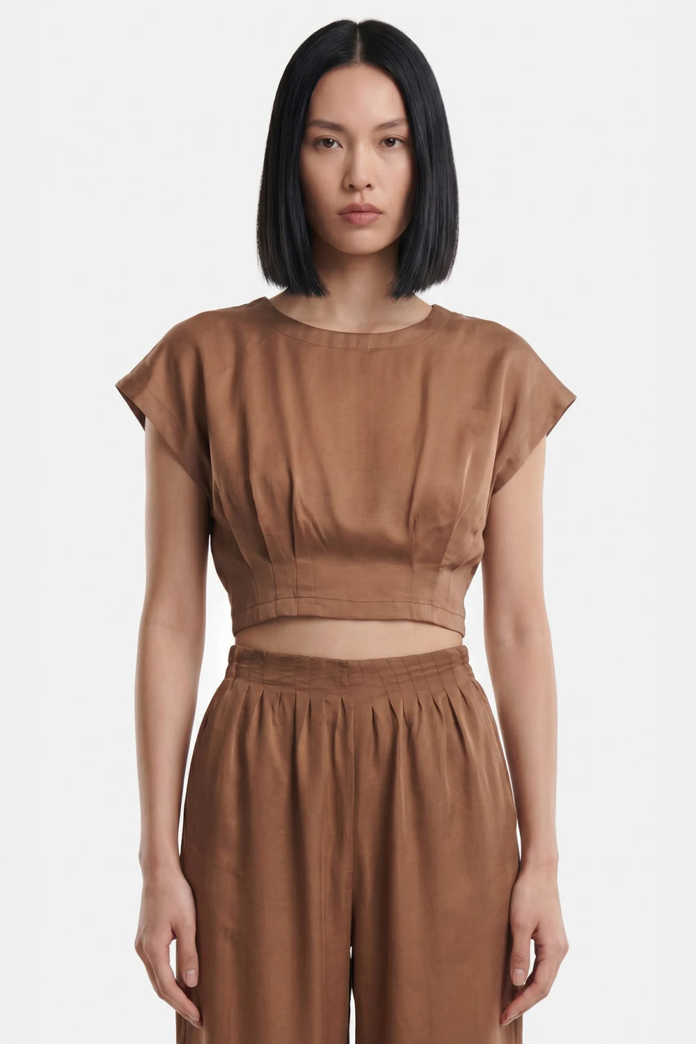 ON TRİKO Pile Detaylı Crop Blu 74448