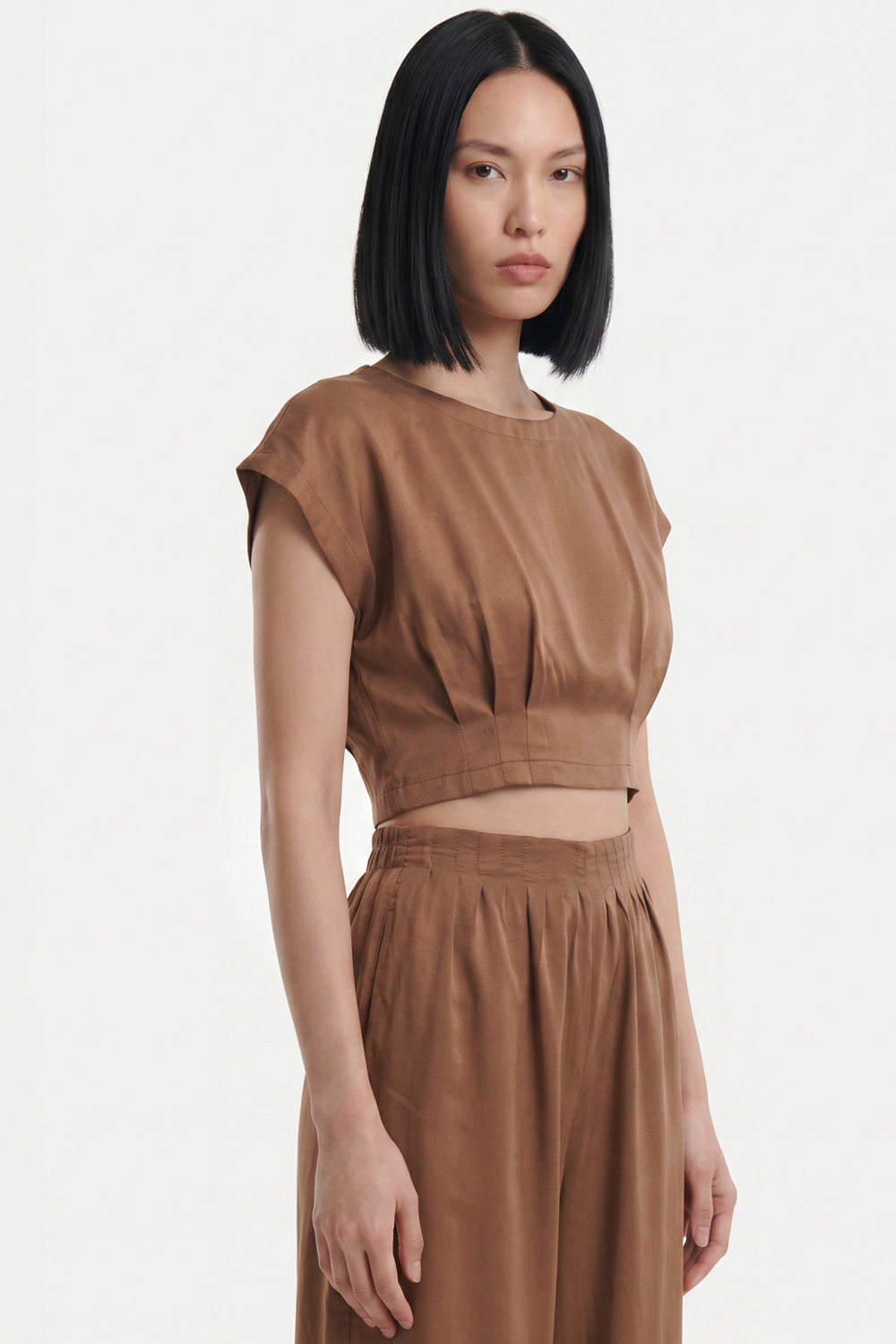 ON TRİKO Pile Detaylı Crop Blu 74448