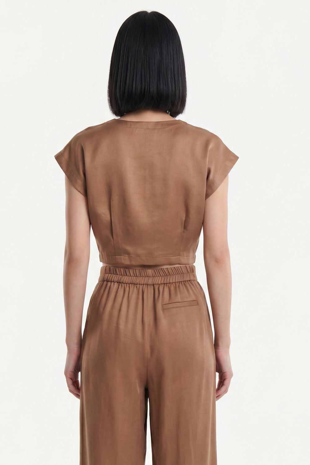 ON TRİKO Pile Detaylı Crop Blu 74448