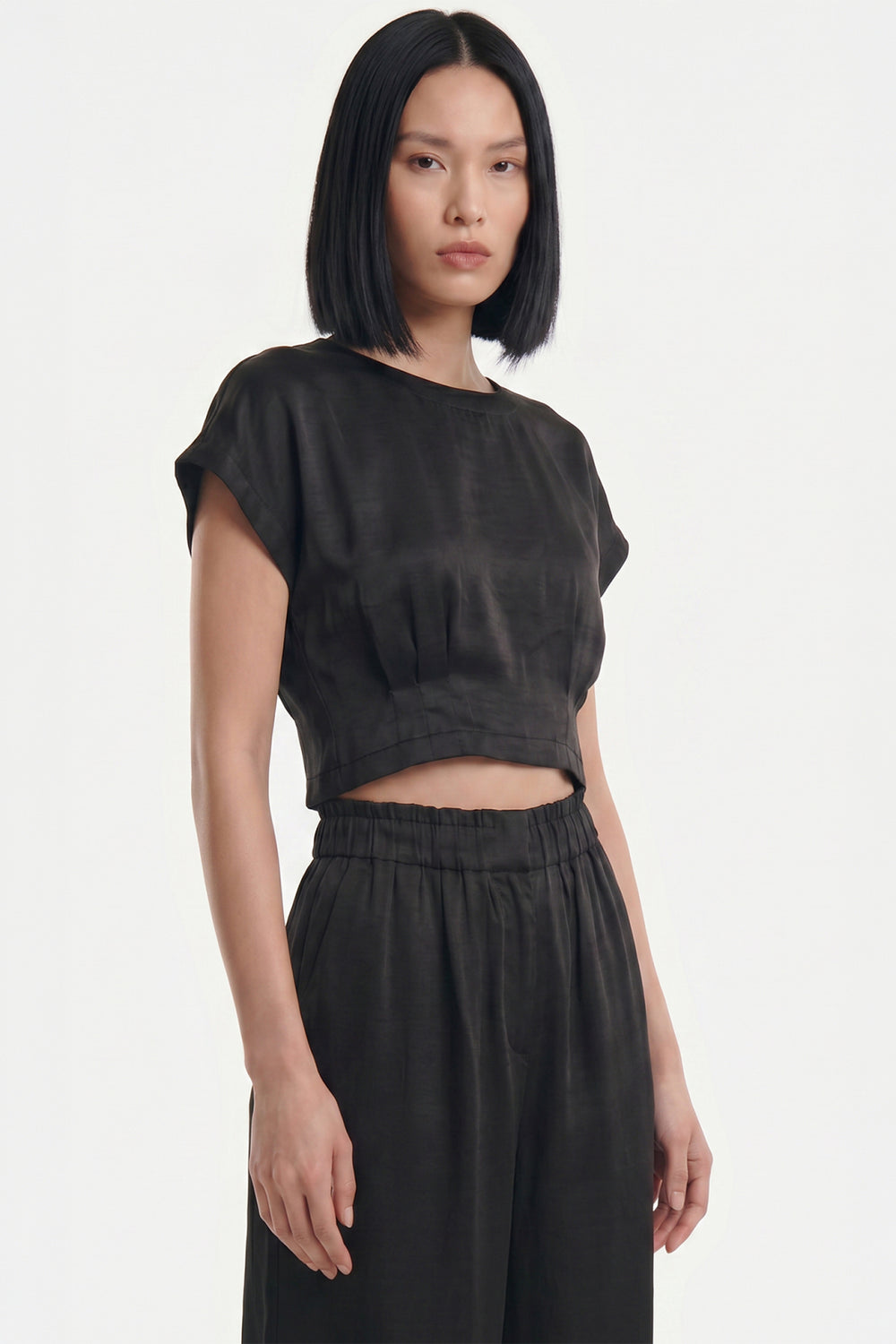 ON TRİKO Pile Detaylı Crop Blu 74448
