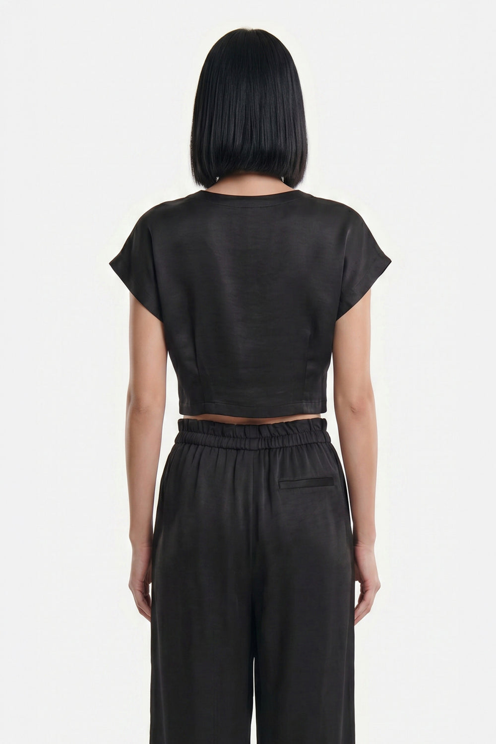 ON TRİKO Pile Detaylı Crop Blu 74448