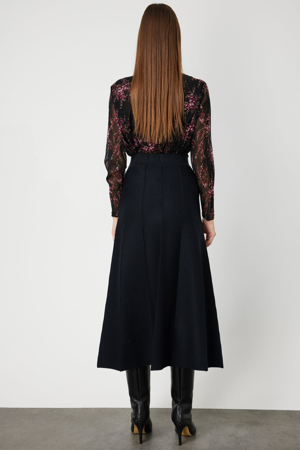 ON TRİKO Pileli Midi Triko Etek 65210-26k
