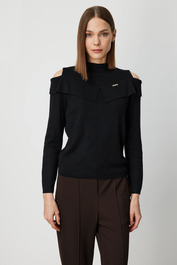 ON TRİKO Omzu Pencere Detaylı Triko Kazak 60479