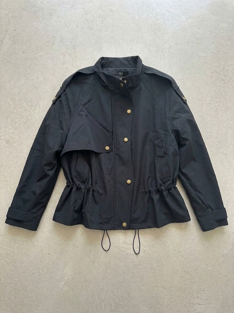 ON TRİKO Beli Büzgülü Trençkot Mont 10932