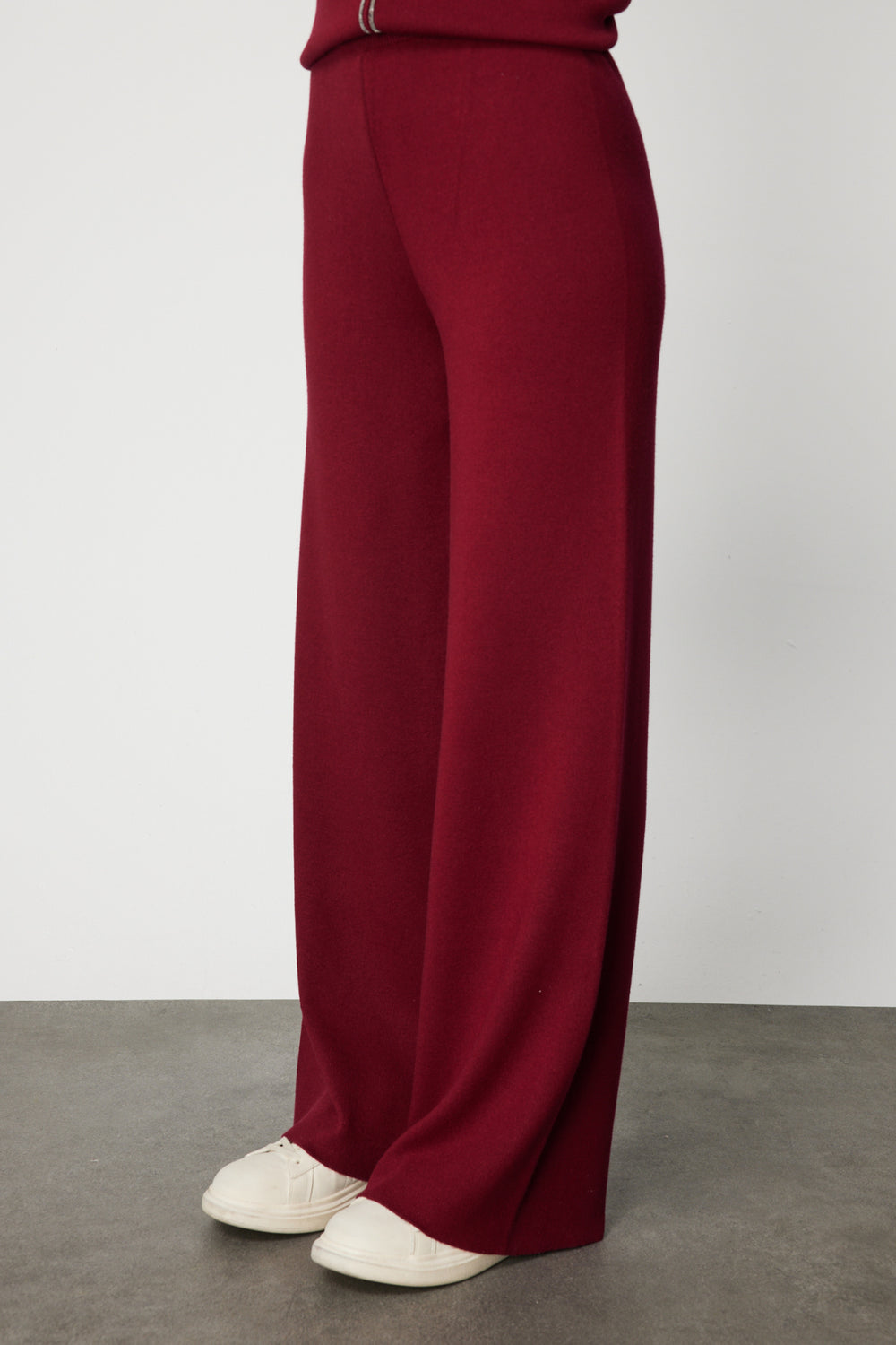 ON TRİKO Beli Lastikli Bol Paça Triko Pantolon 63321