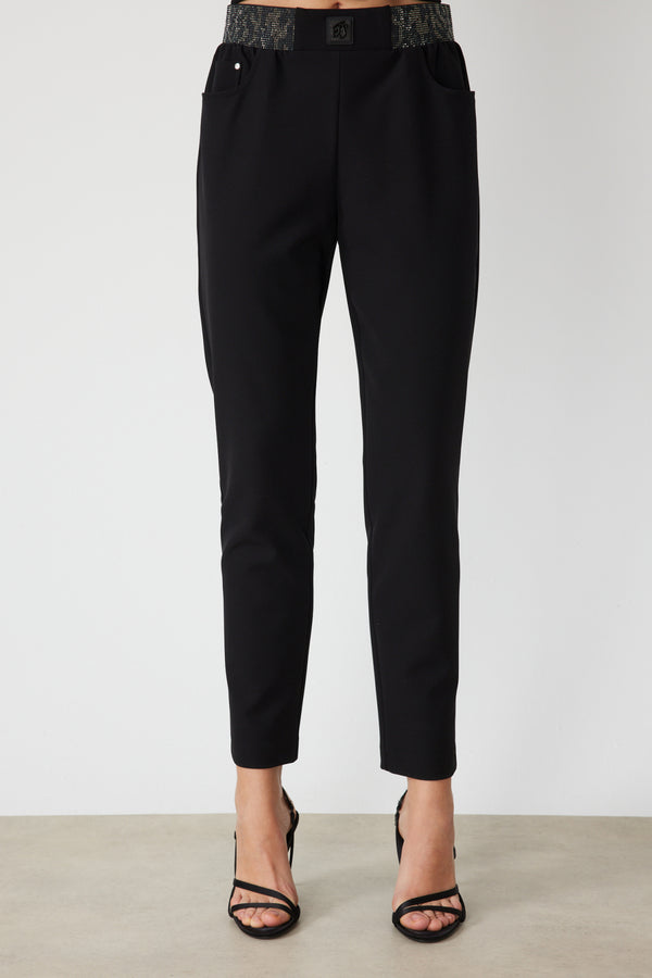 ON TRİKO Beli Taş İşlemeli Dar Paça Pantolon 78103