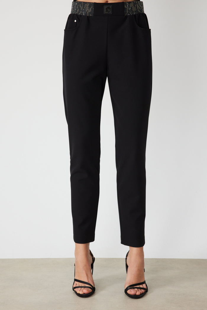 ON TRİKO Beli Taş İşlemeli Dar Paça Pantolon 78103