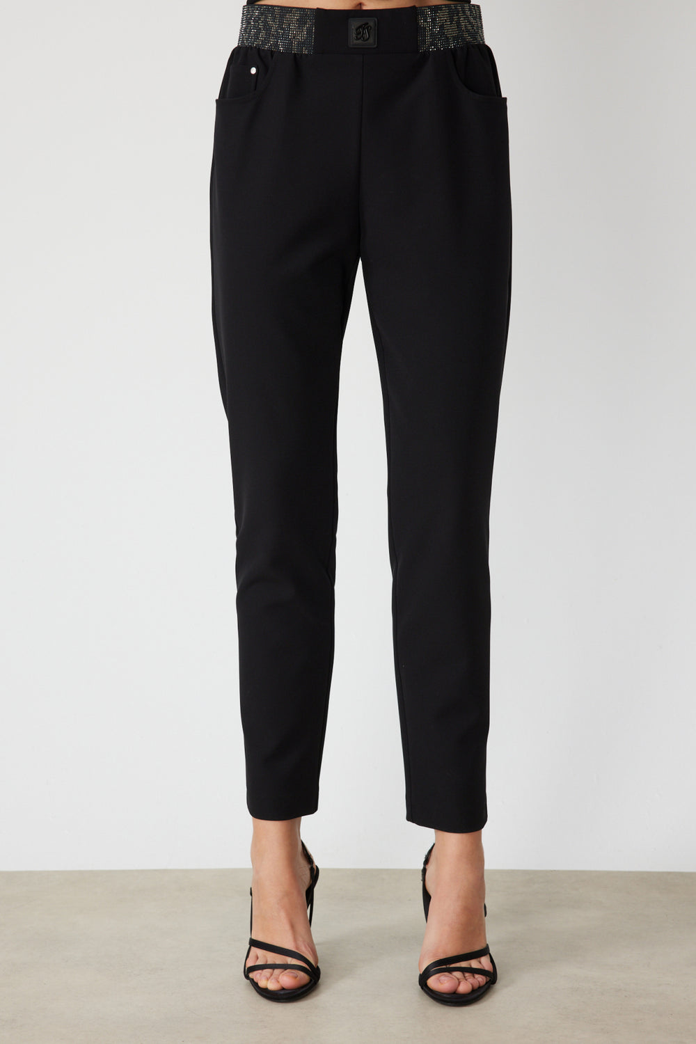 ON TRİKO Beli Taş İşlemeli Dar Paça Pantolon 78103