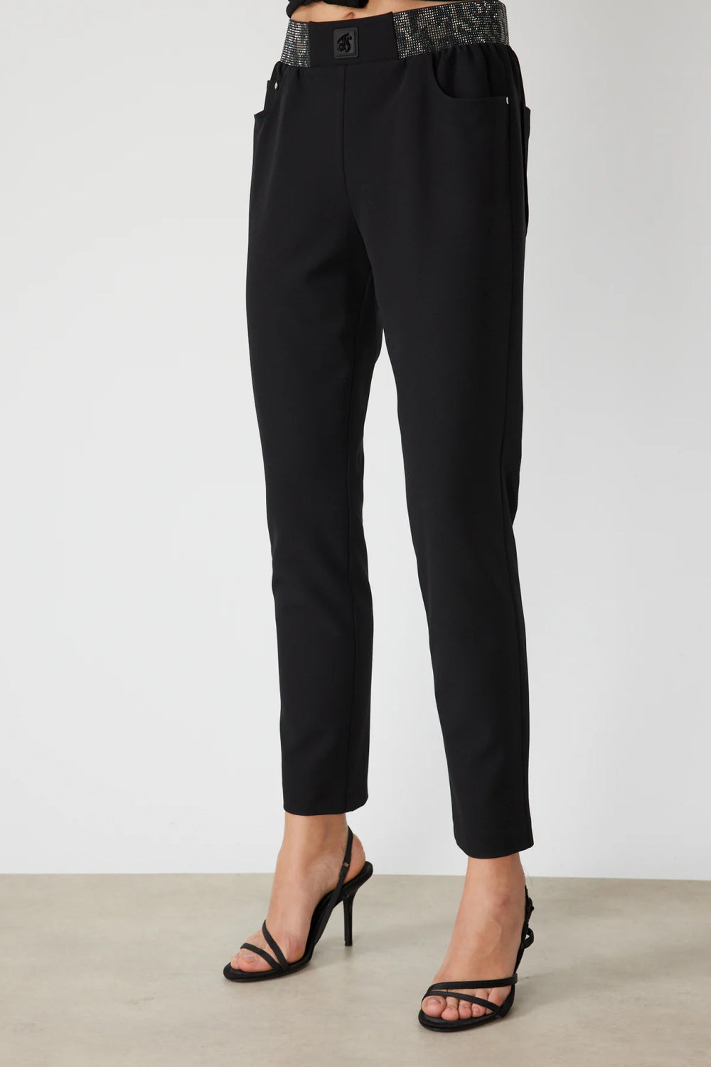 ON TRİKO Beli Taş İşlemeli Dar Paça Pantolon 78103