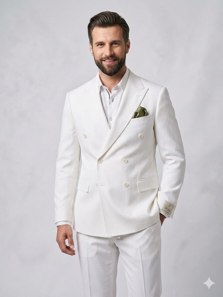 SELİM HAVAN Kruvaze Çizgili Erkek Blazer Ceket 0024