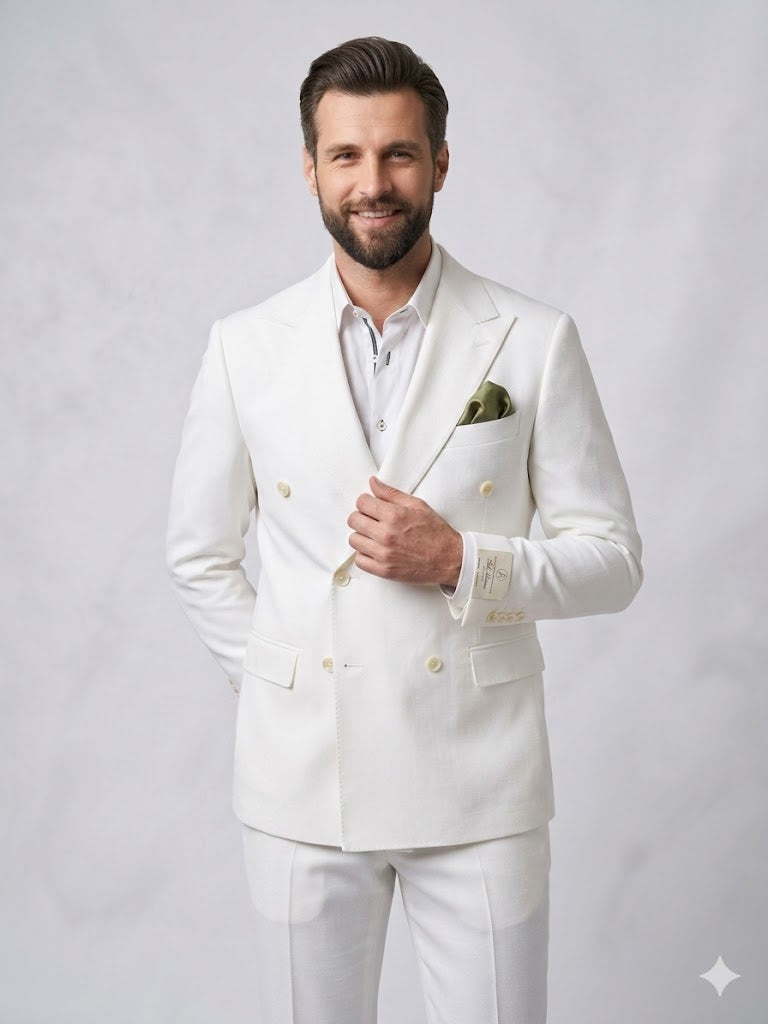 SELİM HAVAN Kruvaze Çizgili Erkek Blazer Ceket 0024