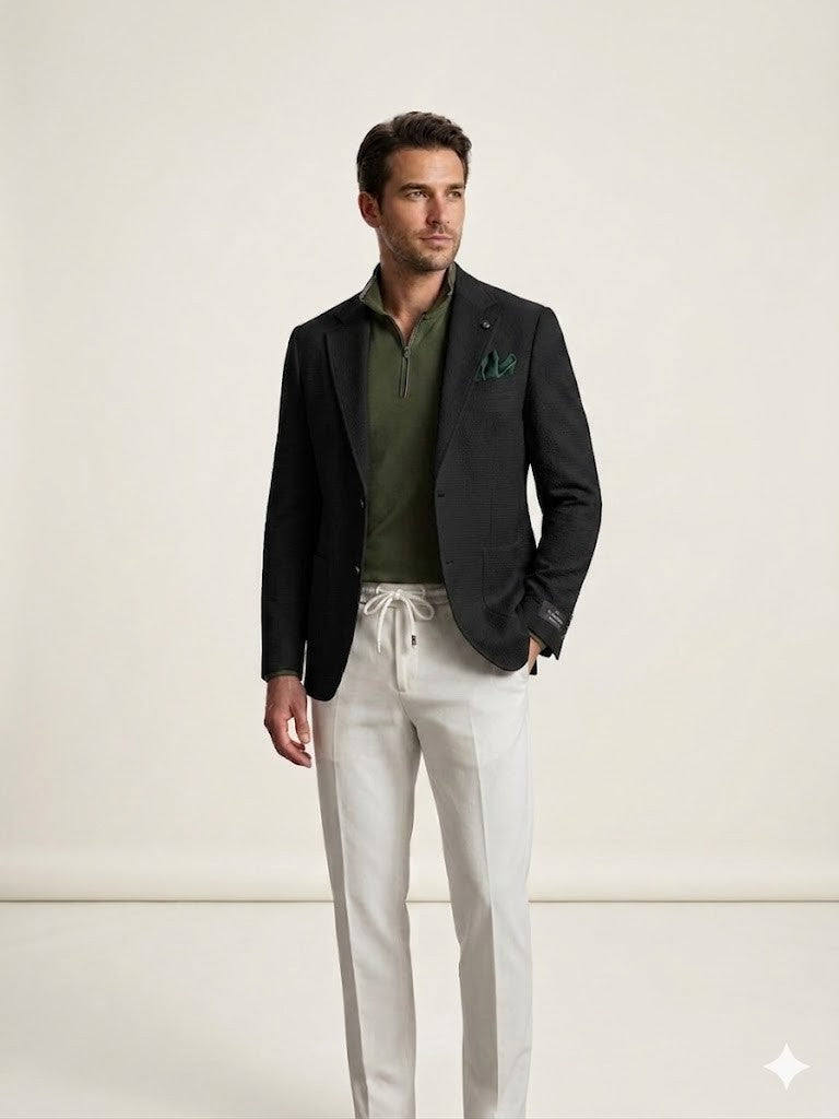 SİR CEKET Erkek Slim Fit Tek Düğme Blazer 3033