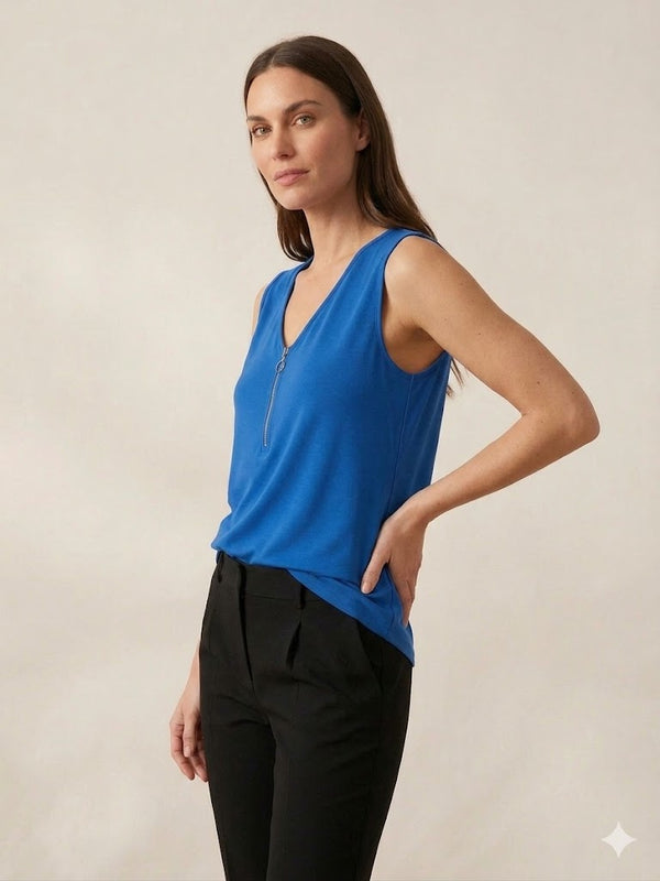 CENTİLMEN Fermuar Detaylı Bluz 10853