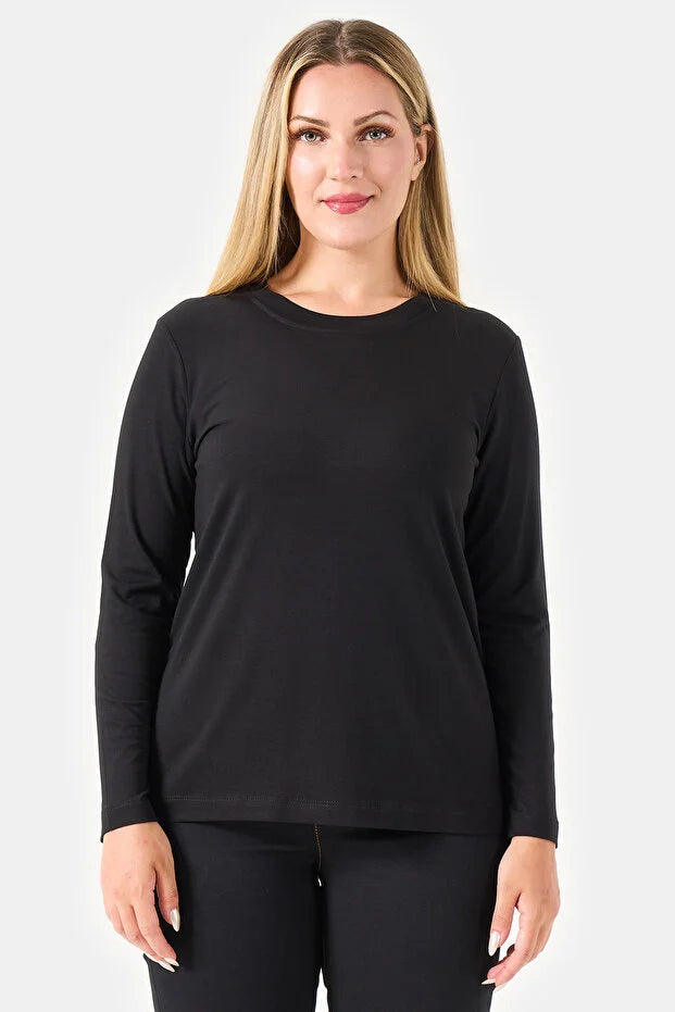 Centilmen Bisiklet Yaka Basic Örme Bluz  11010