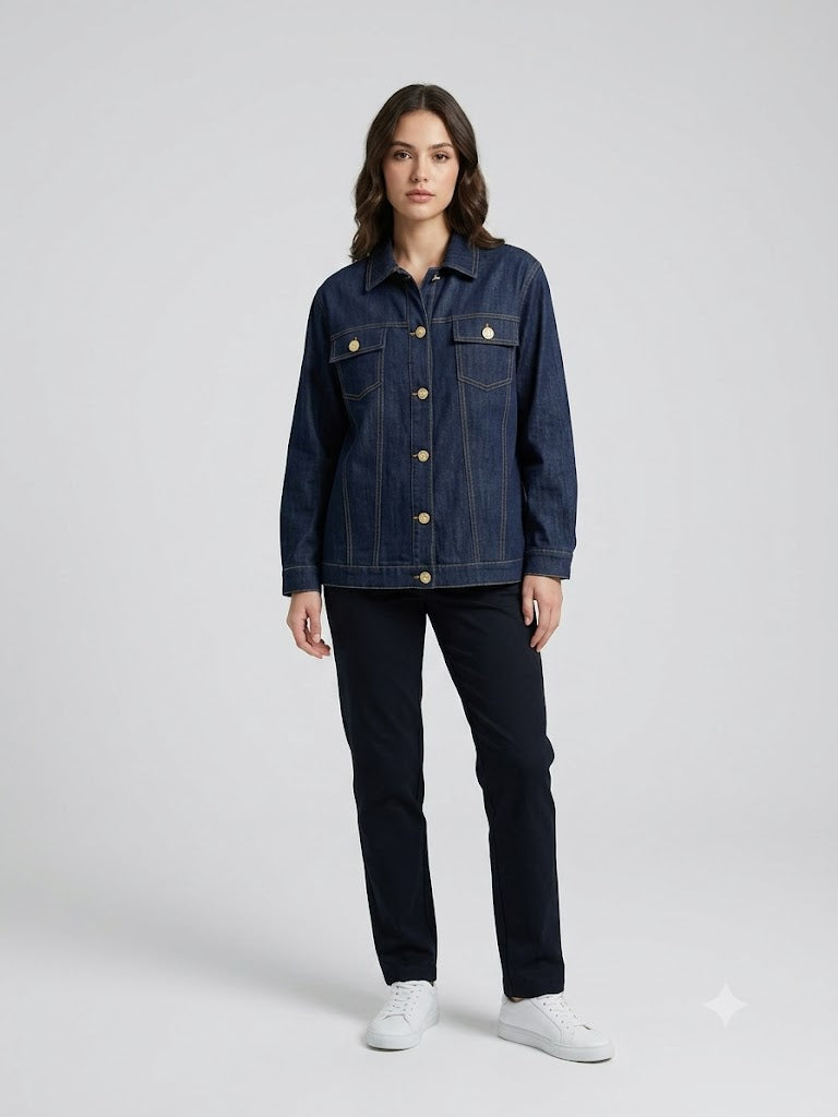 TOLGA SARAÇOĞLU Premium Denim Kadın Ceket 50166