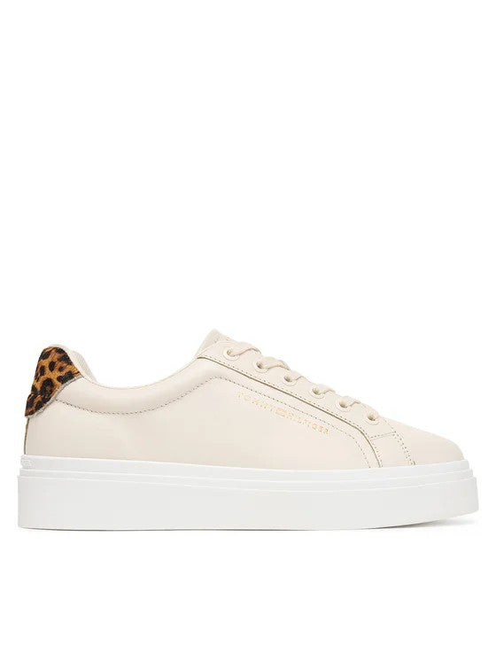 TOMMY HILFIGER Kadınsı Leopar Desenli Spor Ayakkabı FW0FW09693