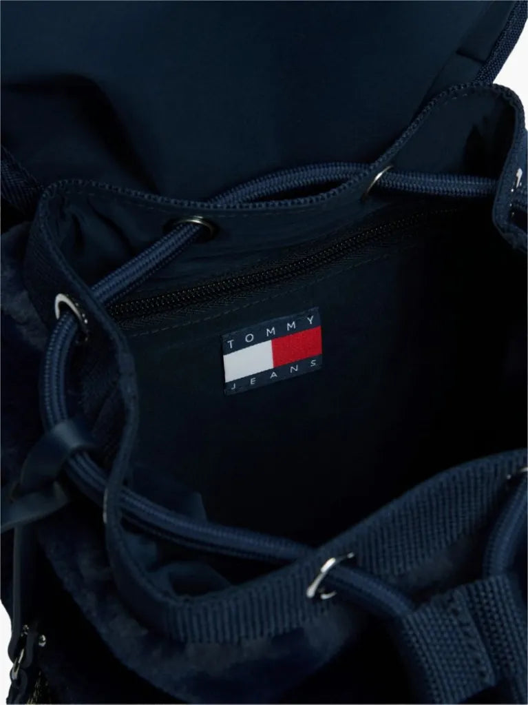 TOMMY HILFIGER Arşiv Logolu Suni Kürk Sırt Çantası AW0AW19078C1G