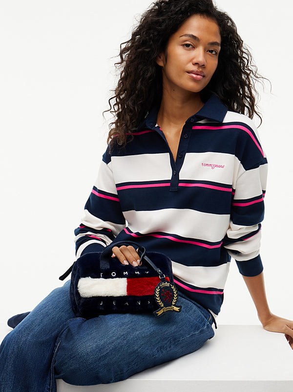 TOMMY HILFIGER Arşiv Logolu Suni Kürk Çanta AW0AW19080C1G