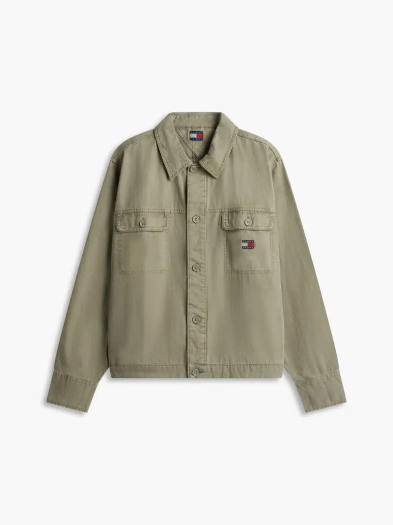 TOMMY Dokulu Balıksırtı Desenli Gömlek DM0DM23919-M04