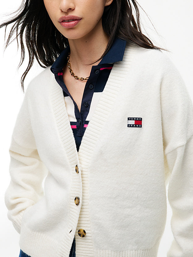 TOMMY HILFIGER Badge Alpaka Tüylü Hırka DW0DW23830YBH