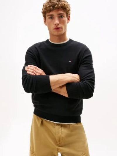 TOMMY Pamuklu Yuvarlak Yaka Kazak MW0MW28046-BDS