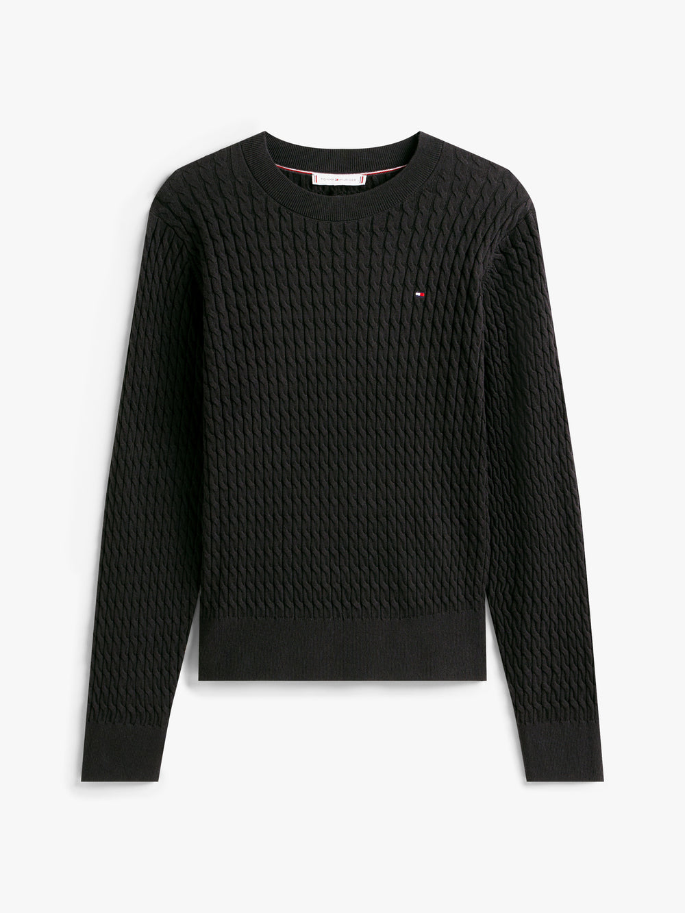 TOMMY HILFIGER İnce Örgülü Yuvarlak Yaka Kazak WW0WW44993BDS