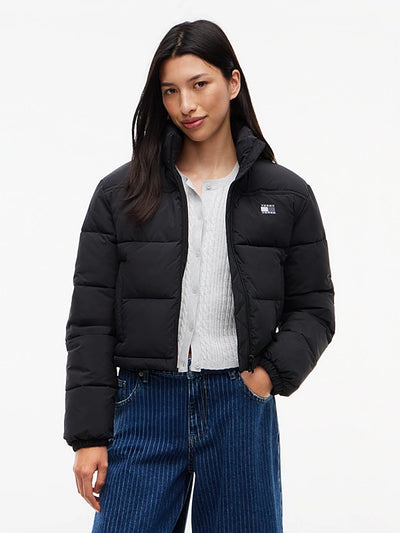 TOMMY HILFIGER Arka Logolu Kısa Kesimli Şişme Mont DW0DW21620BDS DW0DW21620BDS