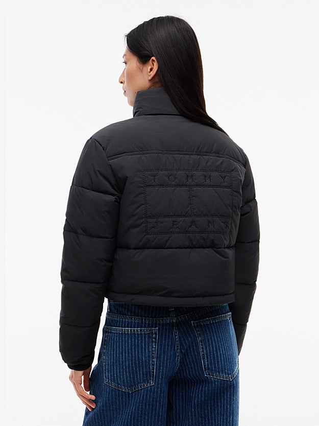 TOMMY HILFIGER Arka Logolu Kısa Kesimli Şişme Mont DW0DW21620BDS DW0DW21620BDS