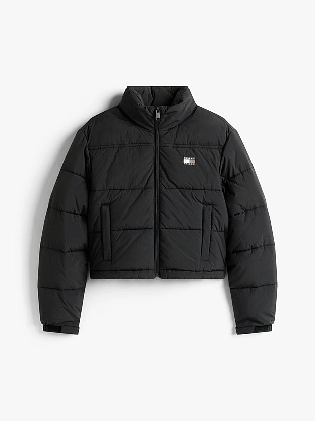 TOMMY HILFIGER Arka Logolu Kısa Kesimli Şişme Mont DW0DW21620BDS DW0DW21620BDS