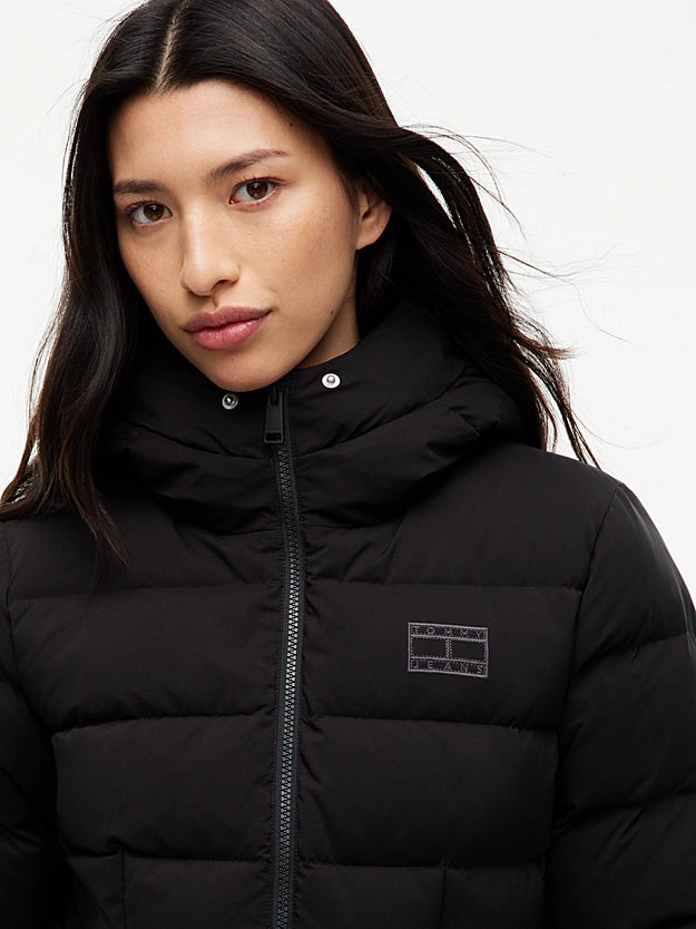TOMMY HILFIGER Dar Kesim Kapüşonlu Şişme Mont DW0DW23409