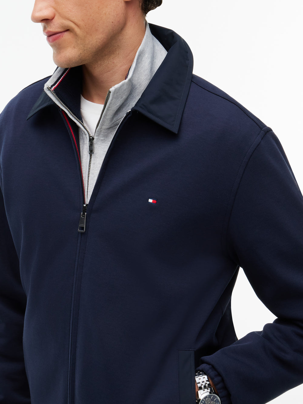 TOMMY HILFIGER Intechno Örme Çift Taraflı Fermuarlı Ceket MW0MW44947DW5