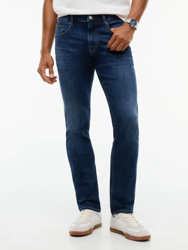 TOMMY Soluk Görünümlü Kot Pantolon DM0DM23479-1BK