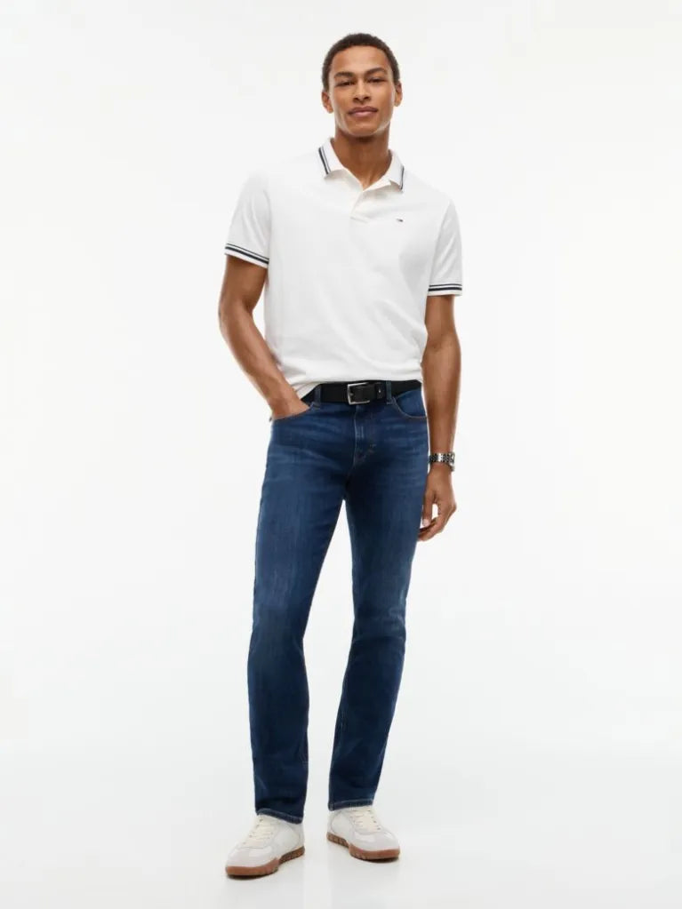 TOMMY Soluk Görünümlü Kot Pantolon DM0DM23479-1BK