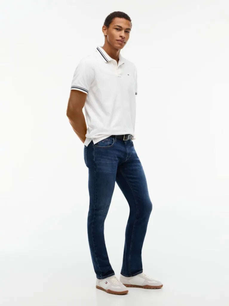 TOMMY Soluk Görünümlü Kot Pantolon DM0DM23479-1BK