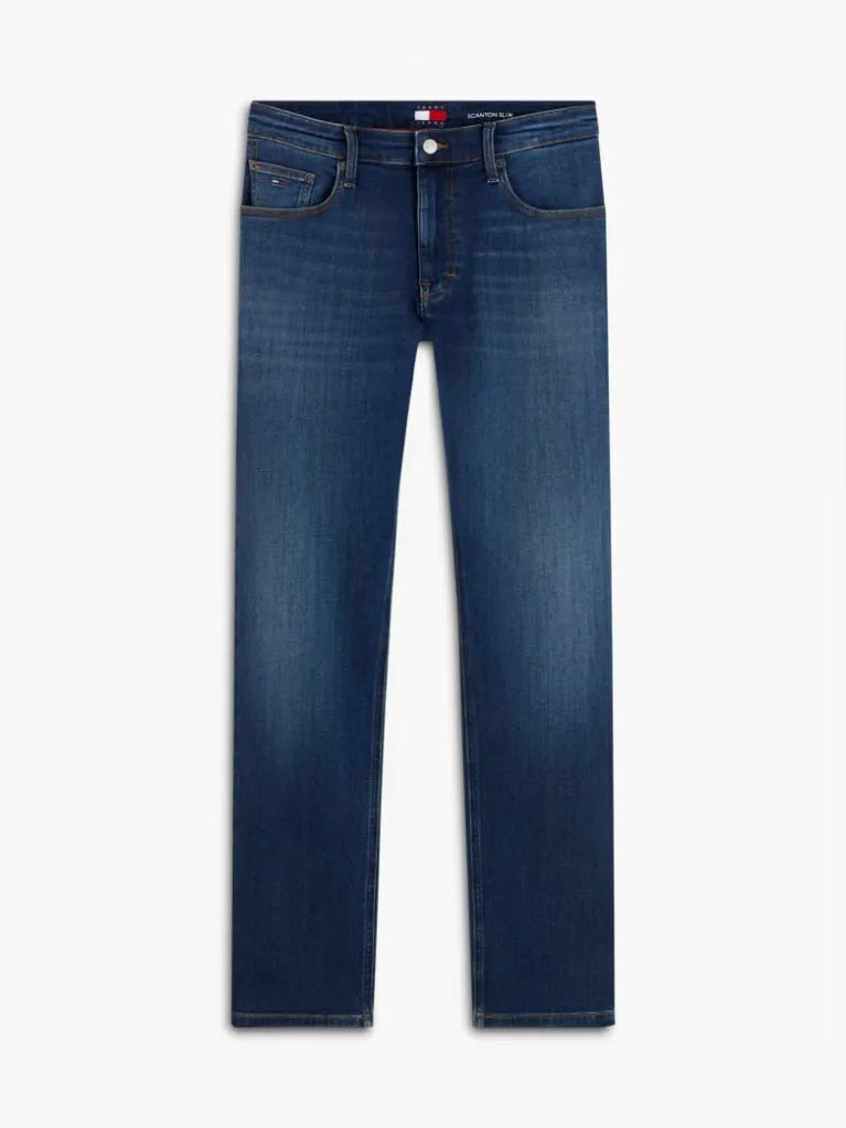 TOMMY Soluk Görünümlü Kot Pantolon DM0DM23479-1BK