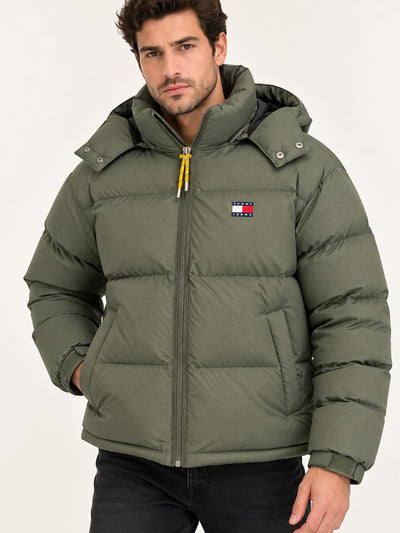 TOMMY HILFIGER Relaxed Fit Çıkarılabilir Kapüşonlu Su İtici Şişme Mont DM0DM22036M04