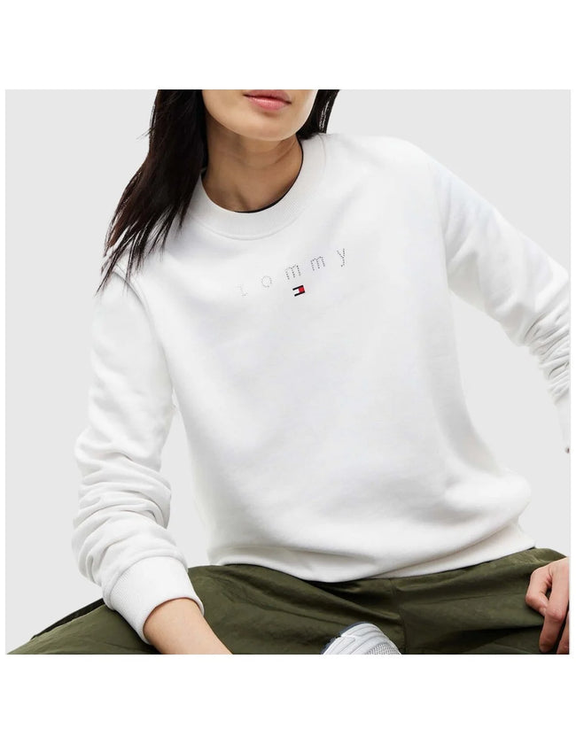 TOMMY HILFIGER Kadın Beyaz Sweatshirt DW0DW23403
