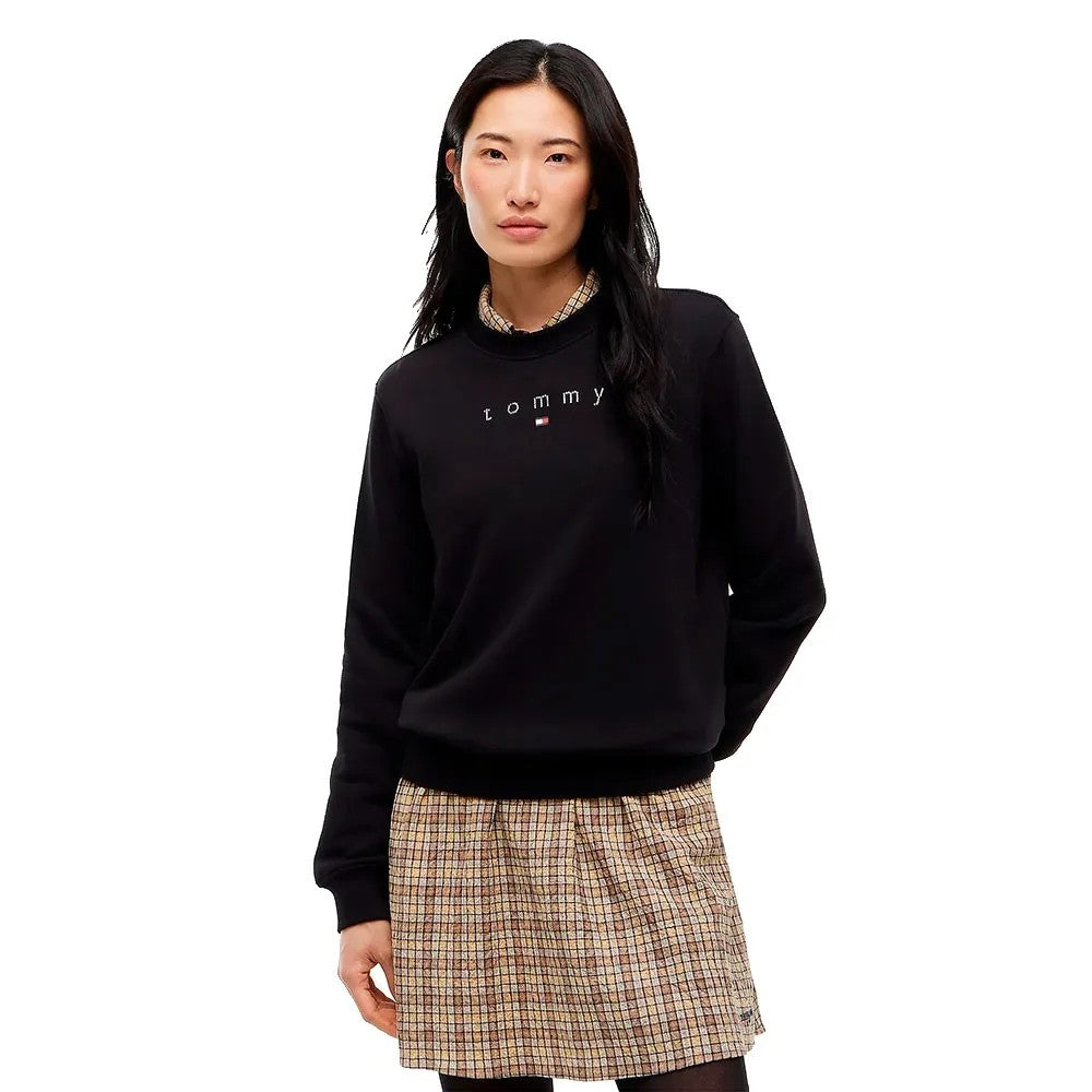 TOMMY HILFIGER Kadın Beyaz Sweatshirt DW0DW23403