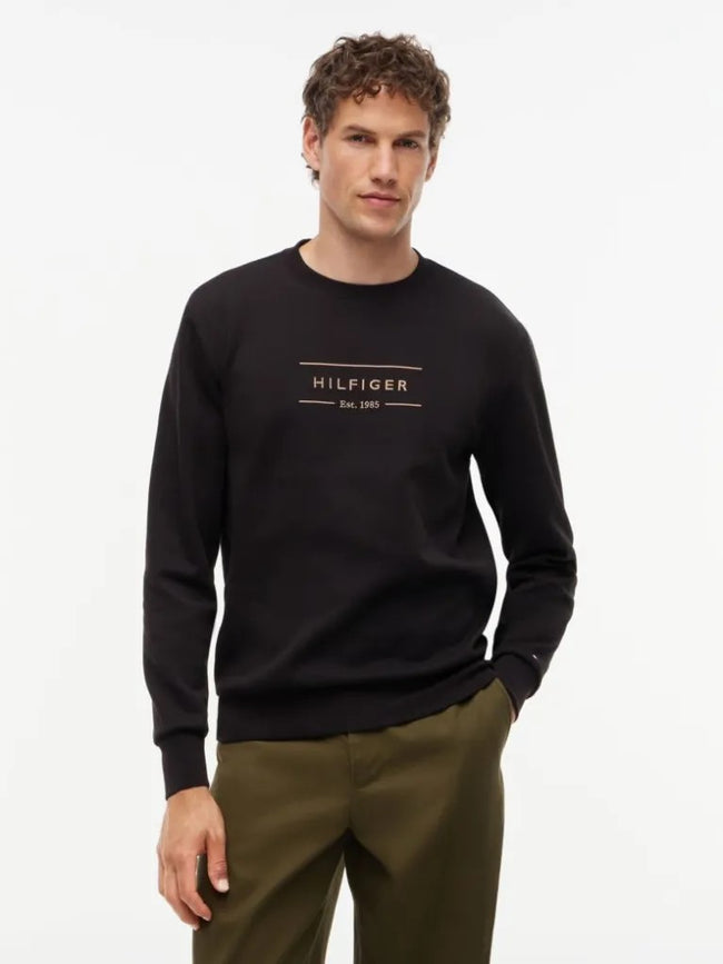 TOMMY Logolu Örme Sweat MW0MW44939-BDS