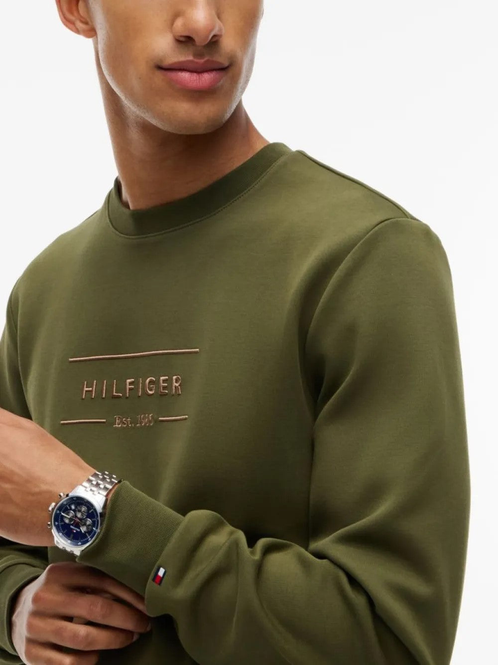 TOMMY Logolu Örme Sweat MW0MW44939-MT1